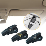 Maxbell Generic Car Visor Sunglasses Holder Double Ends Clip Eyeglasses Mount Hanger Black