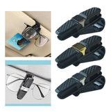 Maxbell Generic Car Visor Sunglasses Holder Double Ends Clip Eyeglasses Mount Hanger Black