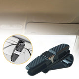 Maxbell Generic Car Visor Sunglasses Holder Double Ends Clip Eyeglasses Mount Hanger Black