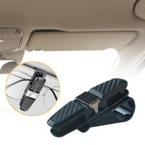 Maxbell Generic Car Visor Sunglasses Holder Double Ends Clip Eyeglasses Mount Hanger Black