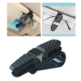 Maxbell Generic Car Visor Sunglasses Holder Double Ends Clip Eyeglasses Mount Hanger Black
