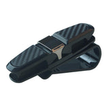 Maxbell Generic Car Visor Sunglasses Holder Double Ends Clip Eyeglasses Mount Hanger Black