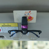 Maxbell Generic Car Visor Sunglasses Holder Double Ends Clip Eyeglasses Mount Hanger Black