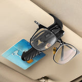 Maxbell Generic Car Visor Sunglasses Holder Double Ends Clip Eyeglasses Mount Hanger Black