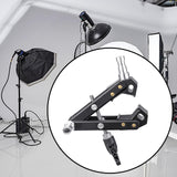 Maxbell Camera Clamp Mount Bottom Clamp Super Clamp for Fill Light Flash Accessories