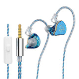 Maxbell in Ear Monitors Compact Stereo Sound Earphones for Workout Gym Running Music Blue