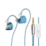 Maxbell in Ear Monitors Compact Stereo Sound Earphones for Workout Gym Running Music Blue