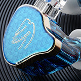 Maxbell in Ear Monitors Compact Stereo Sound Earphones for Workout Gym Running Music Blue