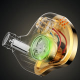 Maxbell in Ear Monitors Compact Stereo Sound Earphones for Workout Gym Running Music White