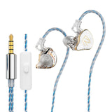 Maxbell in Ear Monitors Compact Stereo Sound Earphones for Workout Gym Running Music White