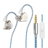 Maxbell in Ear Monitors Compact Stereo Sound Earphones for Workout Gym Running Music White