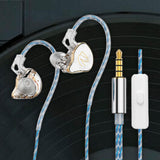 Maxbell in Ear Monitors Compact Stereo Sound Earphones for Workout Gym Running Music White