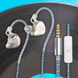 Maxbell in Ear Monitors Compact Stereo Sound Earphones for Workout Gym Running Music White