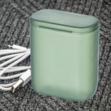 Maxbell Data Cable Organizer Box Small Phone Charger Organizer for Desk Drawer green