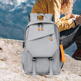 Maxbell Laptop Backpack Lightweight Waterproof Rucksack for Overnight College Hiking Gray