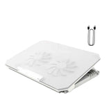 Maxbell Laptop Cooler Fan Cooling Stand for 12-15.6inch Laptop Accessory 2 USB Ports White