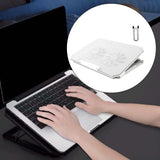 Maxbell Laptop Cooler Fan Cooling Stand for 12-15.6inch Laptop Accessory 2 USB Ports White