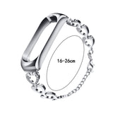 Maxbell Heart-shaped Watch Band Watch Accessories Rustproof Wristwatch Strap for Men Silver