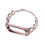 Maxbell Heart-shaped Watch Band Watch Accessories Rustproof Wristwatch Strap for Men Pink