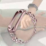 Maxbell Heart-shaped Watch Band Watch Accessories Rustproof Wristwatch Strap for Men Pink