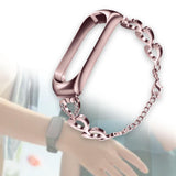 Maxbell Heart-shaped Watch Band Watch Accessories Rustproof Wristwatch Strap for Men Pink