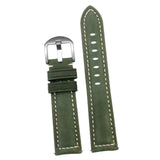 Maxbell PU Leather Watch Band Soft Comfortable Watch Accessories Watch Strap for Men Green