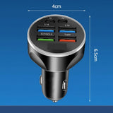 Maxbell 120W Car Charger Adapter Safe 12V-24V DC Auto Accessories 6 in 1 Multi Ports