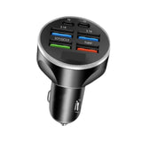 Maxbell 120W Car Charger Adapter Safe 12V-24V DC Auto Accessories 6 in 1 Multi Ports