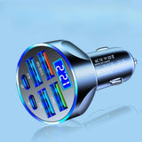 Maxbell 120W Car Charger Adapter Safe 12V-24V DC Auto Accessories 6 in 1 Multi Ports