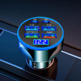 Maxbell 120W Car Charger Adapter Safe 12V-24V DC Auto Accessories 6 in 1 Multi Ports
