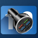 Maxbell 120W Car Charger Adapter Safe 12V-24V DC Auto Accessories 6 in 1 Multi Ports