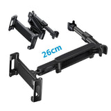 Maxbell Car Headrest Phone Tablet Mount Holder Stretchable Arm Car Angle Adjustable Black