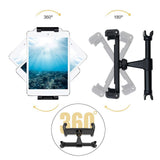 Maxbell Car Headrest Phone Tablet Mount Holder Stretchable Arm Car Angle Adjustable Black