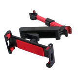 Maxbell Car Headrest Phone Tablet Mount Holder Stretchable Arm Car Angle Adjustable Red