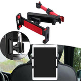 Maxbell Car Headrest Phone Tablet Mount Holder Stretchable Arm Car Angle Adjustable Red