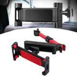Maxbell Car Headrest Phone Tablet Mount Holder Stretchable Arm Car Angle Adjustable Red