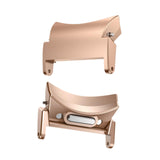 Maxbell Band Connector Replaceable Connection Adapter for Samsung Galaxy Watch 4 5 6 Rose Gold