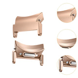 Maxbell Band Connector Replaceable Connection Adapter for Samsung Galaxy Watch 4 5 6 Rose Gold