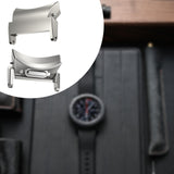 Maxbell Band Connector Replaceable Connection Adapter for Samsung Galaxy Watch 4 5 6 Silver