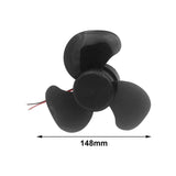 Maxbell USB Fan Mini Compact Easy Installation Household Brushless Motor Cooling Fan Black
