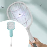 Maxbell Electric Fly Swatter Easy to Use Small Animals Swatter for Travel Outdoor Camping Blue