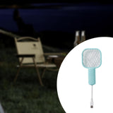 Maxbell Electric Fly Swatter Easy to Use Small Animals Swatter for Travel Outdoor Camping Blue
