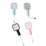 Maxbell Electric Fly Swatter Easy to Use Small Animals Swatter for Travel Outdoor Camping Blue