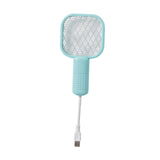 Maxbell Electric Fly Swatter Easy to Use Small Animals Swatter for Travel Outdoor Camping Blue