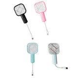 Maxbell Electric Fly Swatter Easy to Use Small Animals Swatter for Travel Outdoor Camping Blue