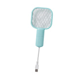 Maxbell Electric Fly Swatter Easy to Use Small Animals Swatter for Travel Outdoor Camping Blue