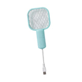 Maxbell Electric Fly Swatter Easy to Use Small Animals Swatter for Travel Outdoor Camping Blue