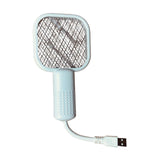 Maxbell Electric Fly Swatter Easy to Use Small Animals Swatter for Travel Outdoor Camping White