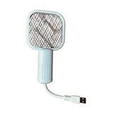 Maxbell Electric Fly Swatter Easy to Use Small Animals Swatter for Travel Outdoor Camping White