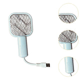 Maxbell Electric Fly Swatter Easy to Use Small Animals Swatter for Travel Outdoor Camping White